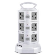 ZAPATILLA 2 PUERTOS USB-11 TOMAS -BIVOLT-CABLE 2M